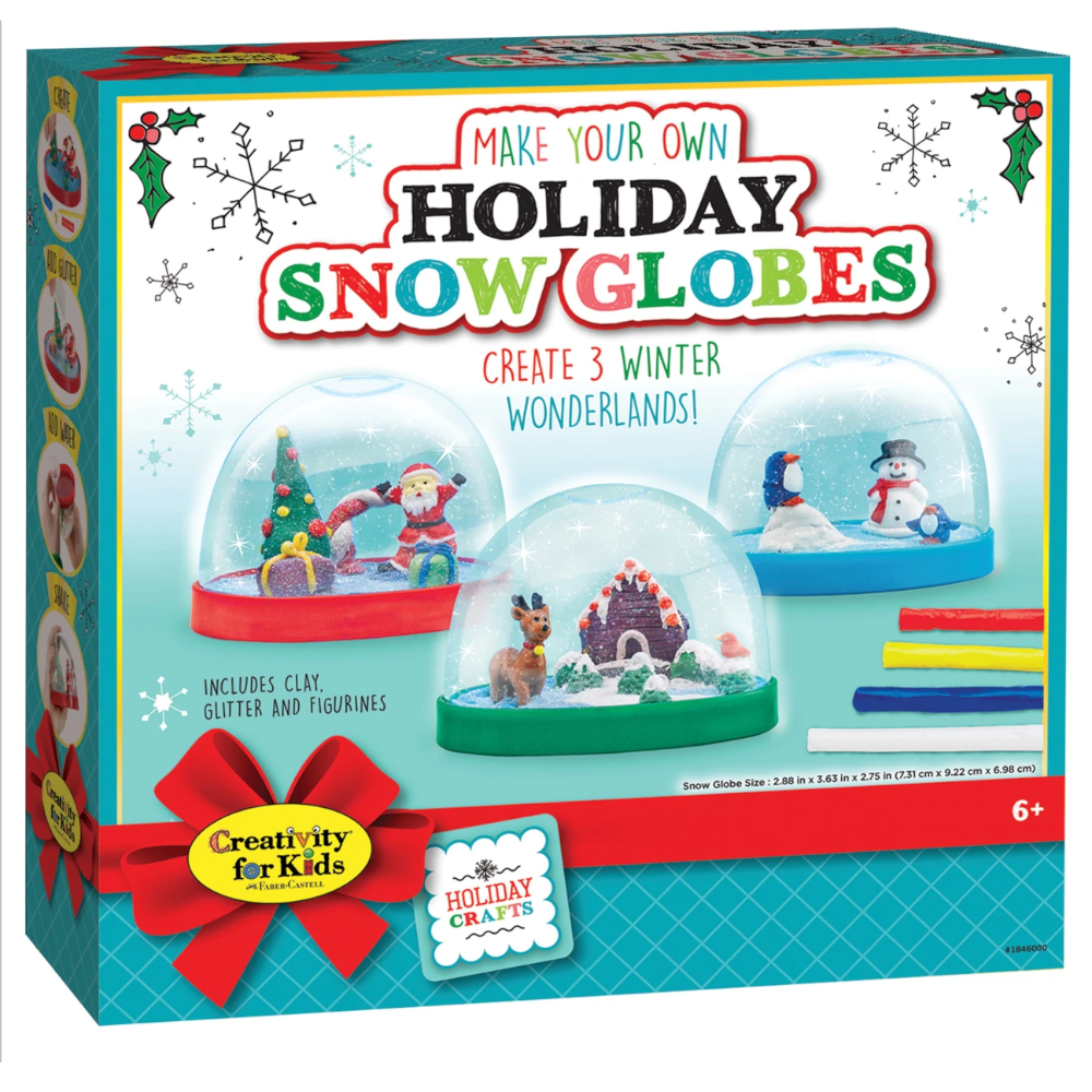 Faber-Castell / Creativity for Kids Arts & Crafts Make Your Own Holiday Snow Globes