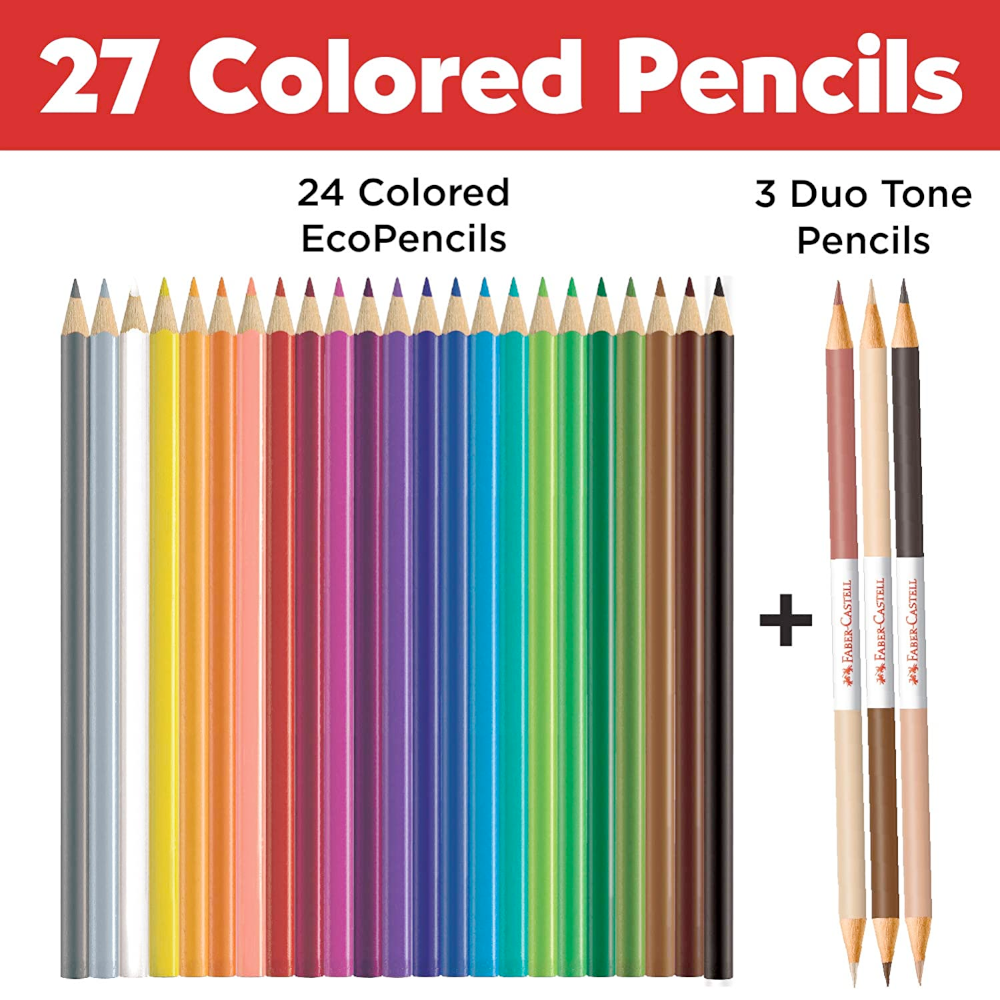 Faber-Castell / Creativity for Kids Arts & Crafts World Colors - 27ct EcoPencils