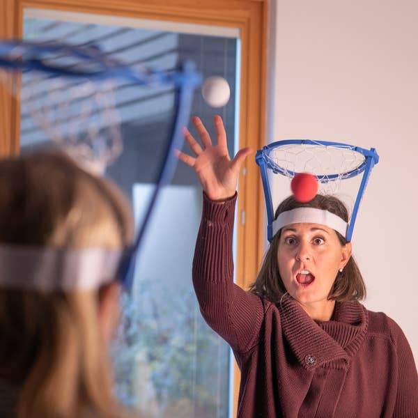 Fashion First Aid Funny Novelties Head Basketball Game - set of 2 baskets + balls