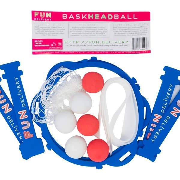Fashion First Aid Funny Novelties Head Basketball Game - set of 2 baskets + balls