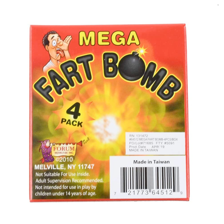 Forum Novelties Toy Novelties Mega Fart Bomb - 4 pack