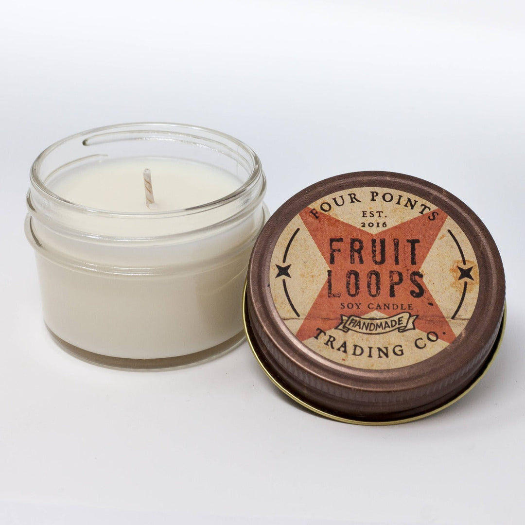 Four Points Trading Co Home Decor Handmade Soy Candle - Fruit Loops 4oz