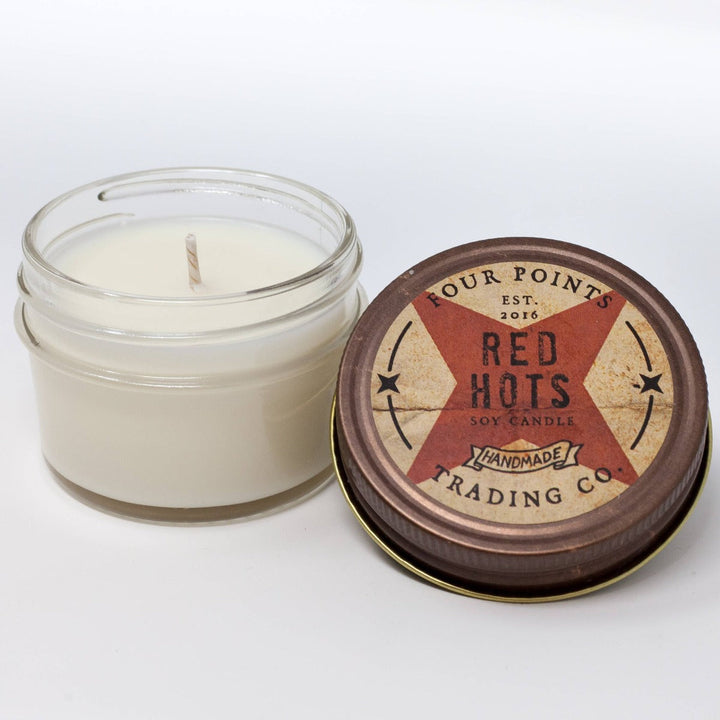 Four Points Trading Co Home Decor Handmade Soy Candle - Red Hot 4oz