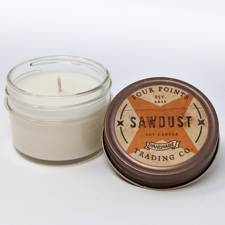 Four Points Trading Co Home Decor Handmade Soy Candle - Sawdust  4oz