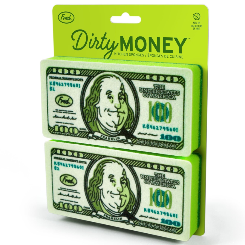 Fred & Friends Drinkware & Mugs Dirty Money! (2 sponges)