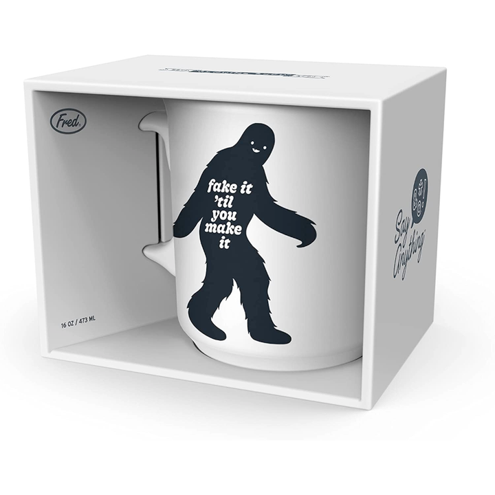 Fred & Friends Drinkware & Mugs Fake it Till you Make it Bigfoot Mug