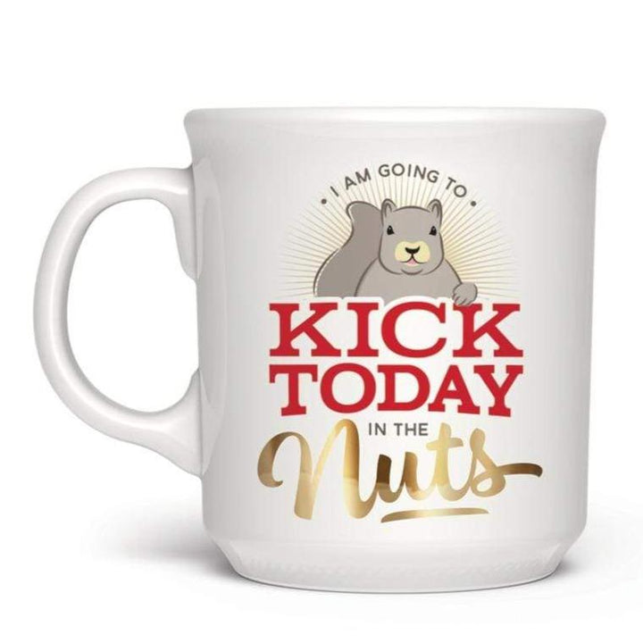 Fred & Friends Drinkware & Mugs Kick Today in the Nuts Mug