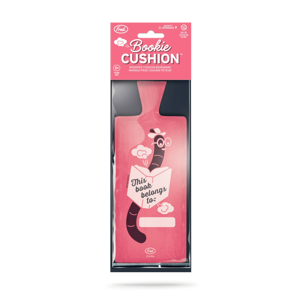 Bookie Cushion - a bookmark that farts – Off the Wagon Shop