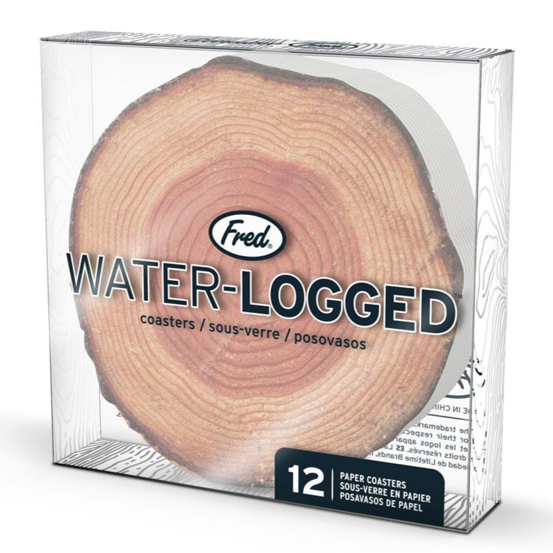 Fred & Friends Funny Novelties Water Logged - Set of 12 coasters