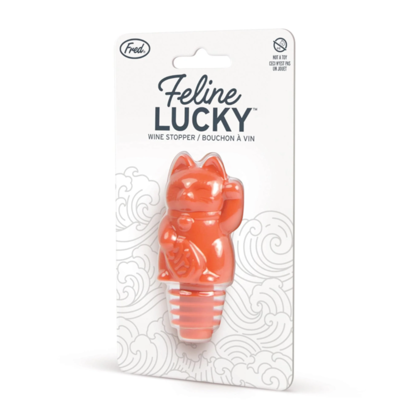 Fred & Friends Feline Lucky Bottle Stopper - Thumbnail 3