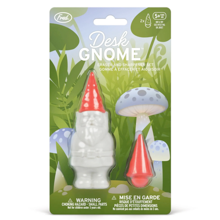 Fred & Friends Office Goods Desk Gnome - Sharpener and Erasers