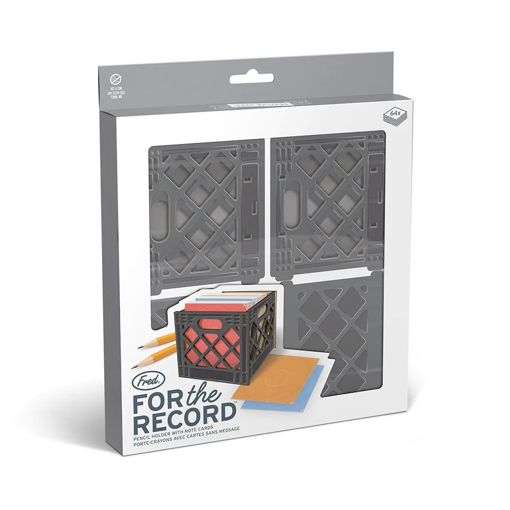 Fred & Friends Office Goods For the Record - Pencil holder with notes