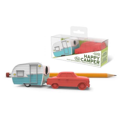Fred & Friends Office Goods Happy Camper - Eraser + Sharpener
