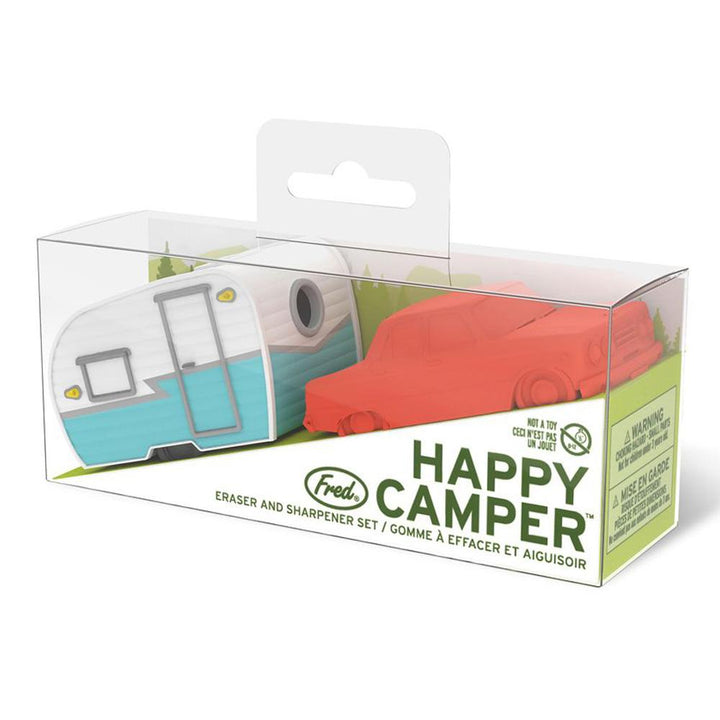 Fred & Friends Office Goods Happy Camper - Eraser + Sharpener