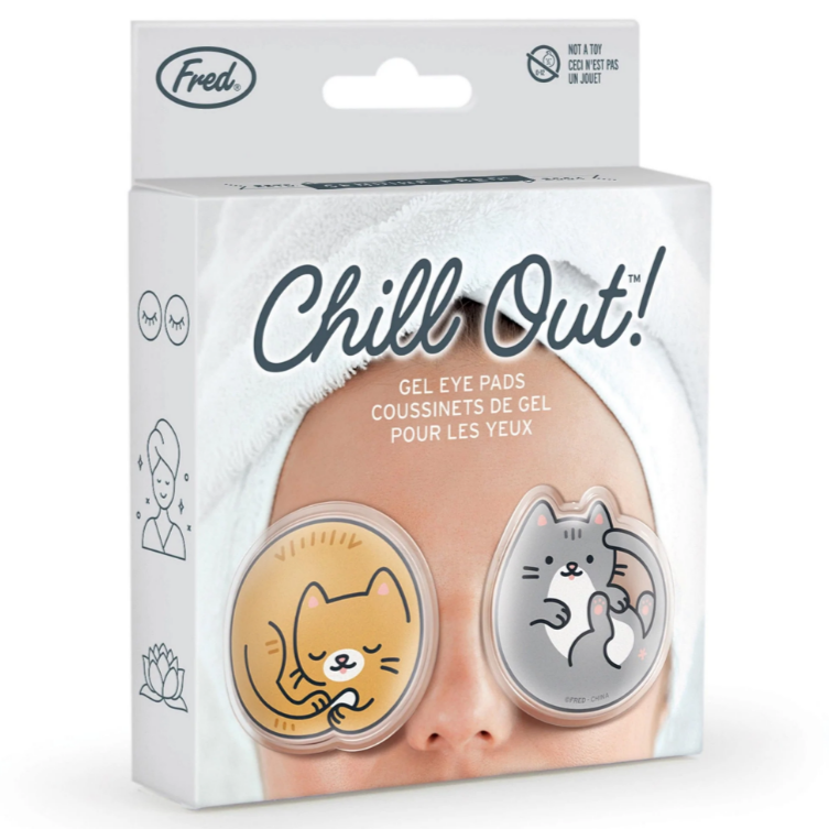 Fred & Friends Personal Care Chill Out - Gel Eye pads - Cats