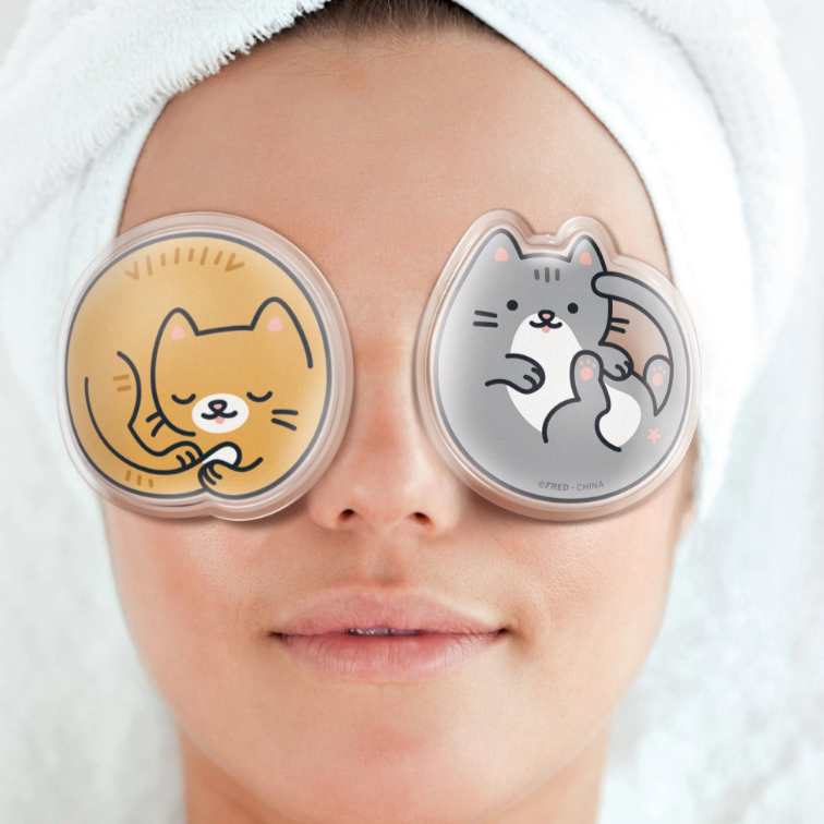 Fred & Friends Personal Care Chill Out - Gel Eye pads - Cats