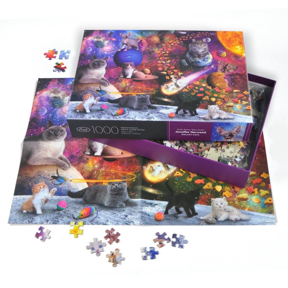 Fred & Friends Puzzles Galaxy Cats 1000 pc puzzle