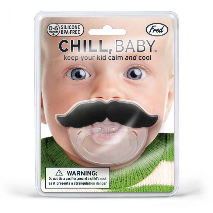 Fred & Friends Toy Infant & Toddler Chill Baby Mustache Pacifier