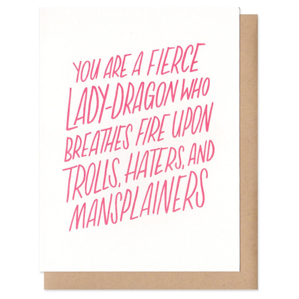 You are a fierce Lady Dragon Card