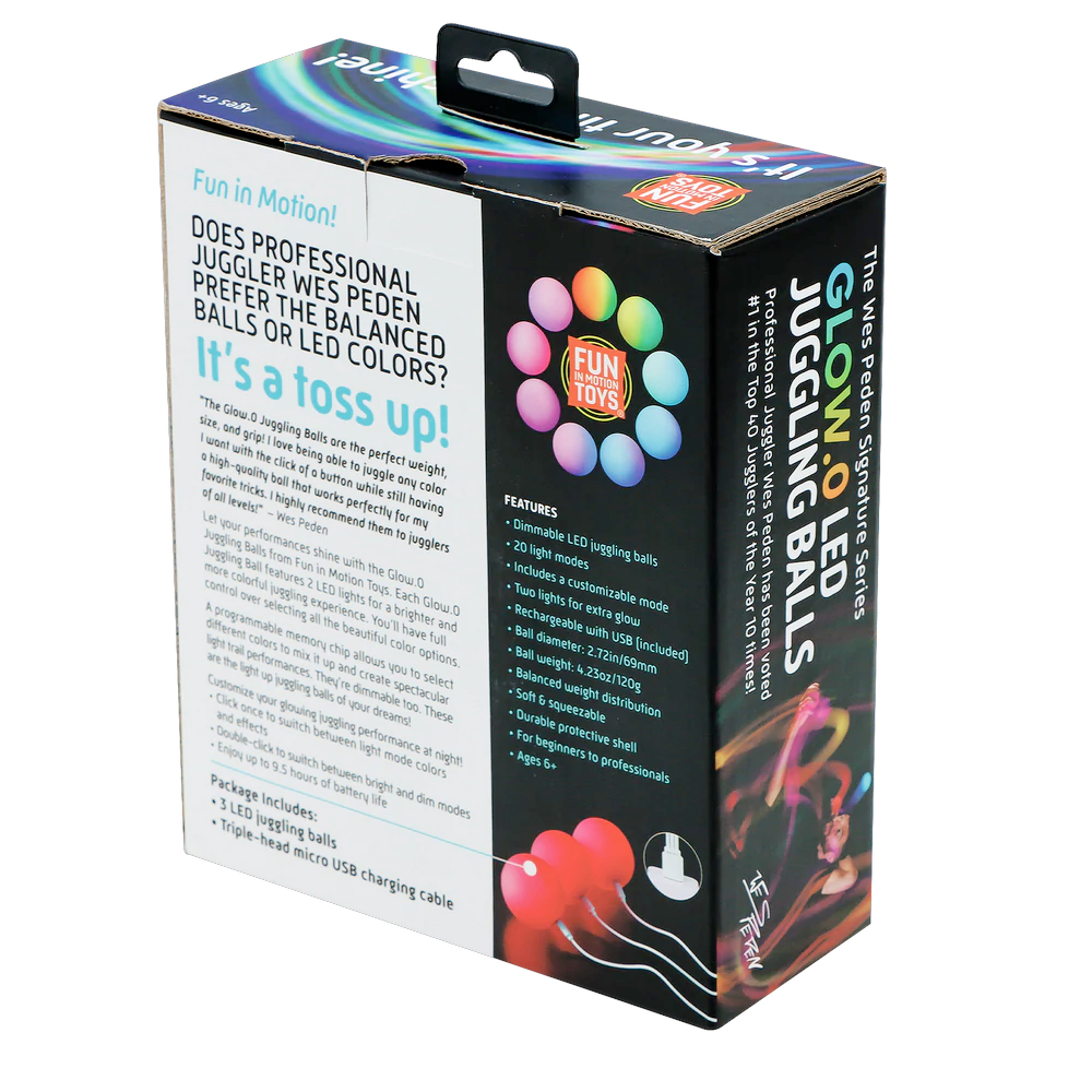 Fun in Motions - Spinballs Poi LLC Toy Outdoor Fun Glow O LED Juggling Balls