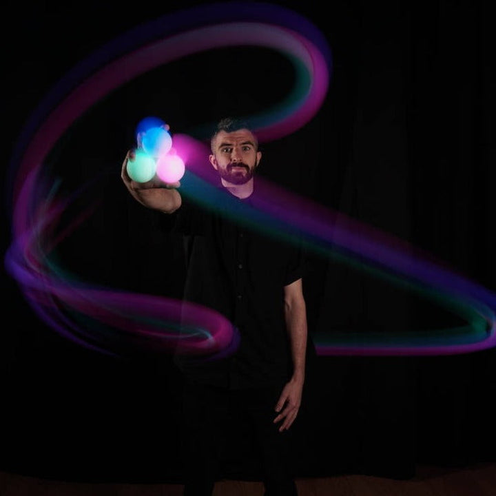 Fun in Motions - Spinballs Poi LLC Toy Outdoor Fun Glow O LED Juggling Balls