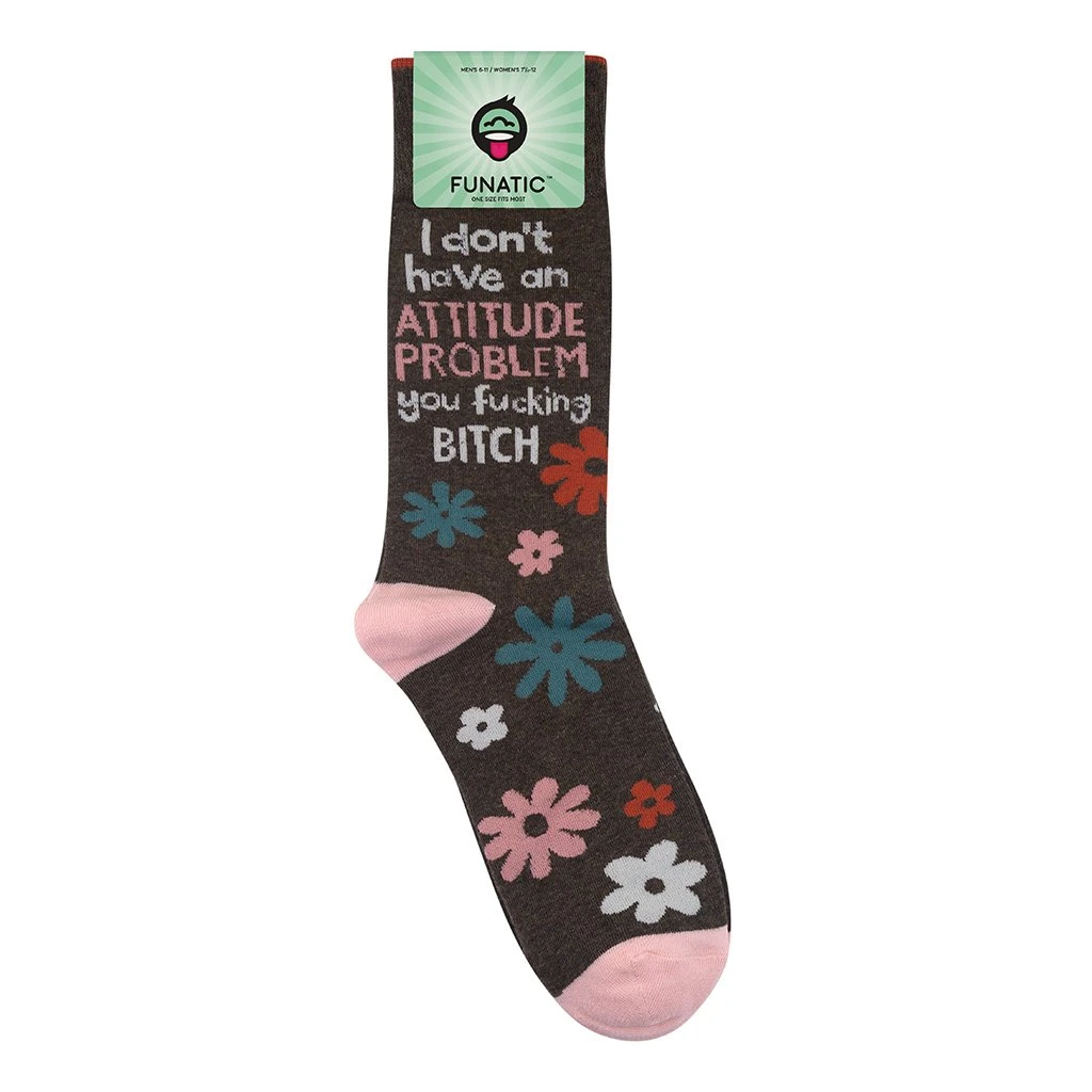 FUNATIC Socks & Tees Attitude Problem Socks