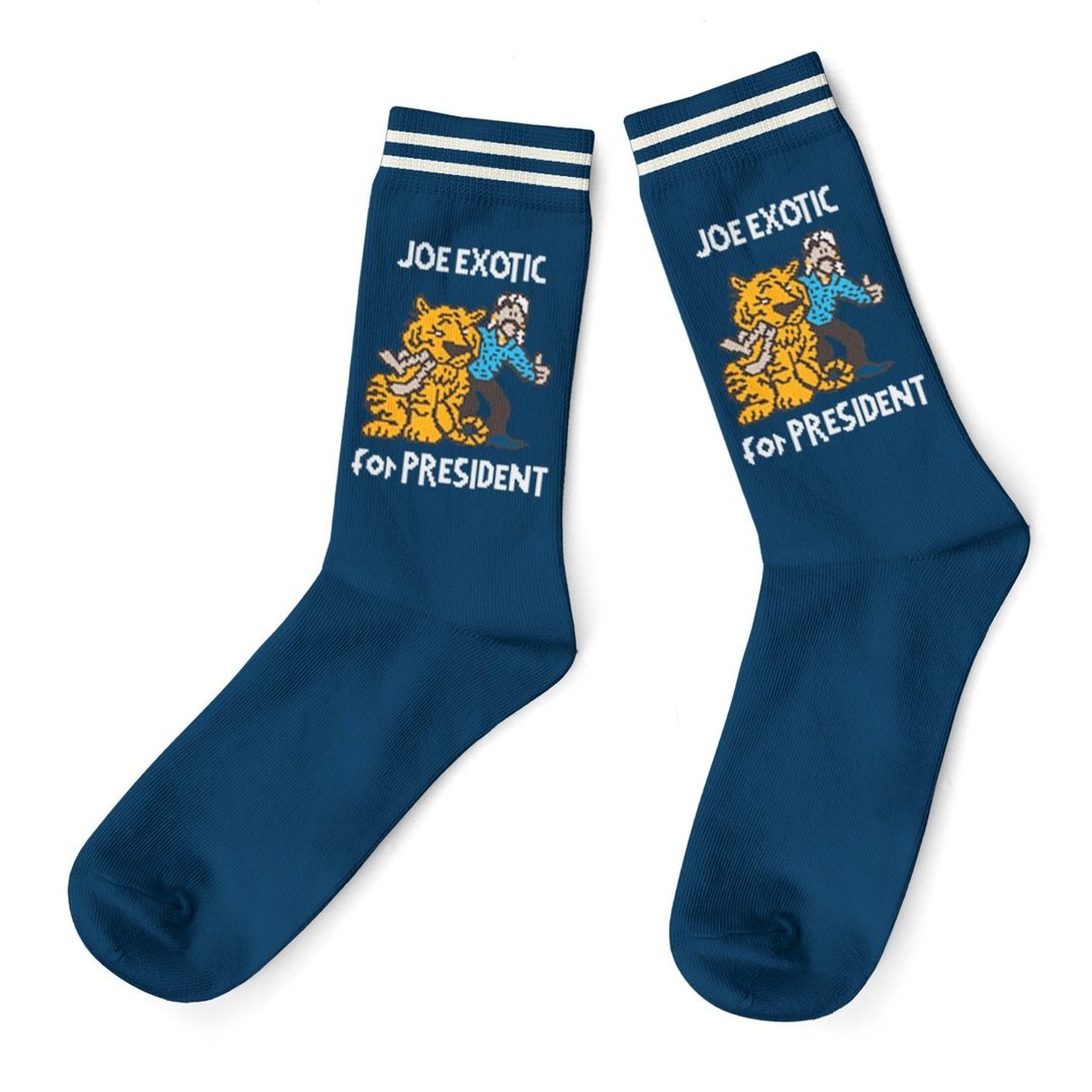 FUNATIC Socks & Tees Joe Exotic For President - Tiger King Socks