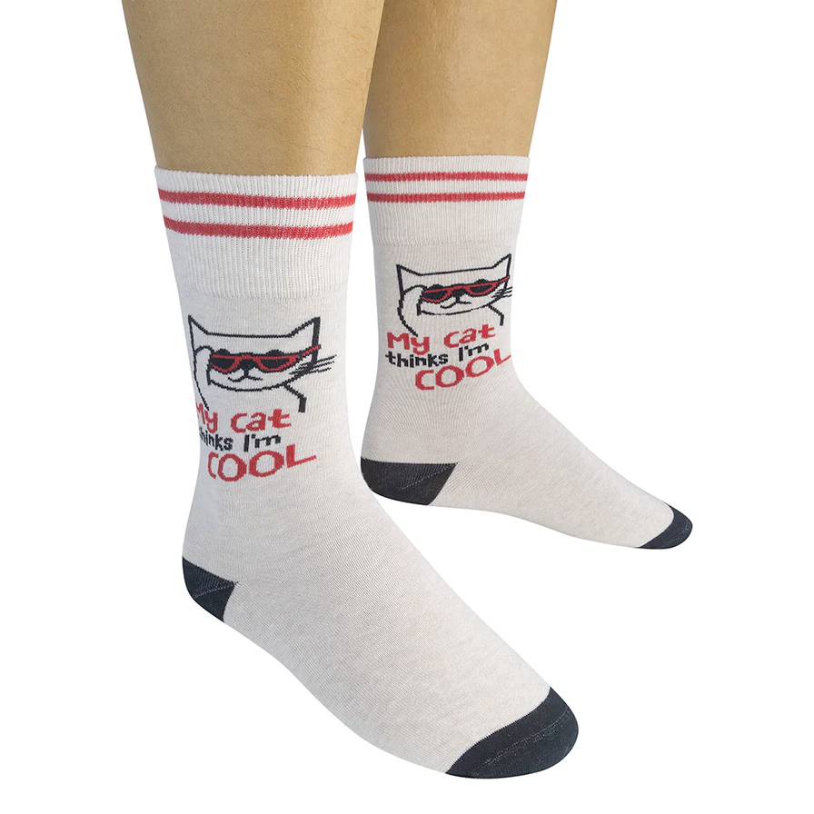 FUNATIC Socks & Tees My Cat Thinks I'm Cool Socks