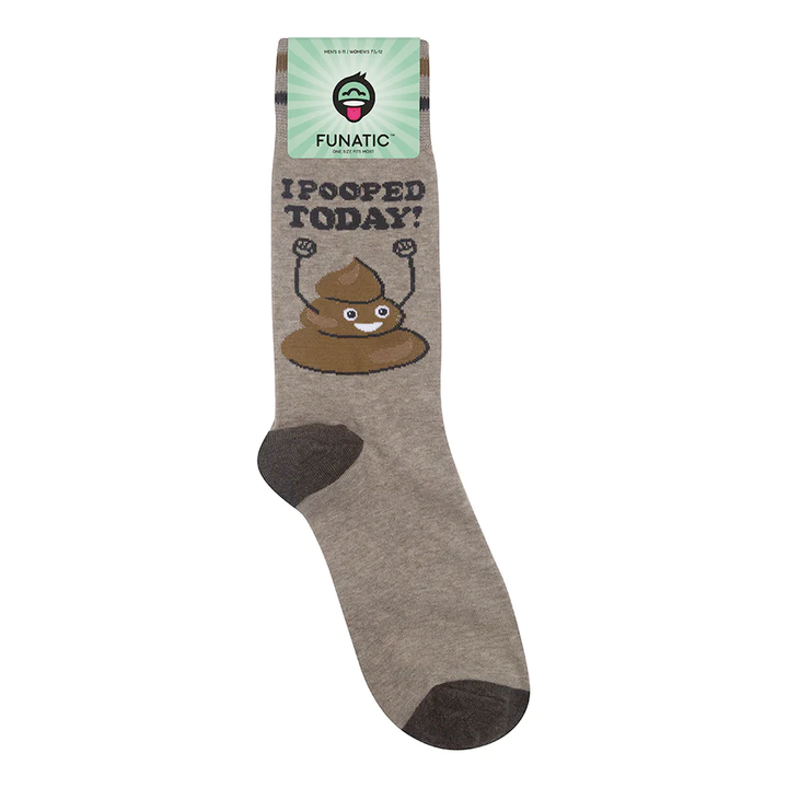 FUNATIC Unclassified I Pooped Today Socks