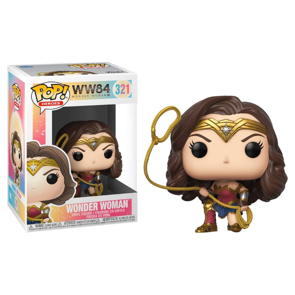 FUNKO Toy Action Figures POP 1984 Wonder Woman with lasso