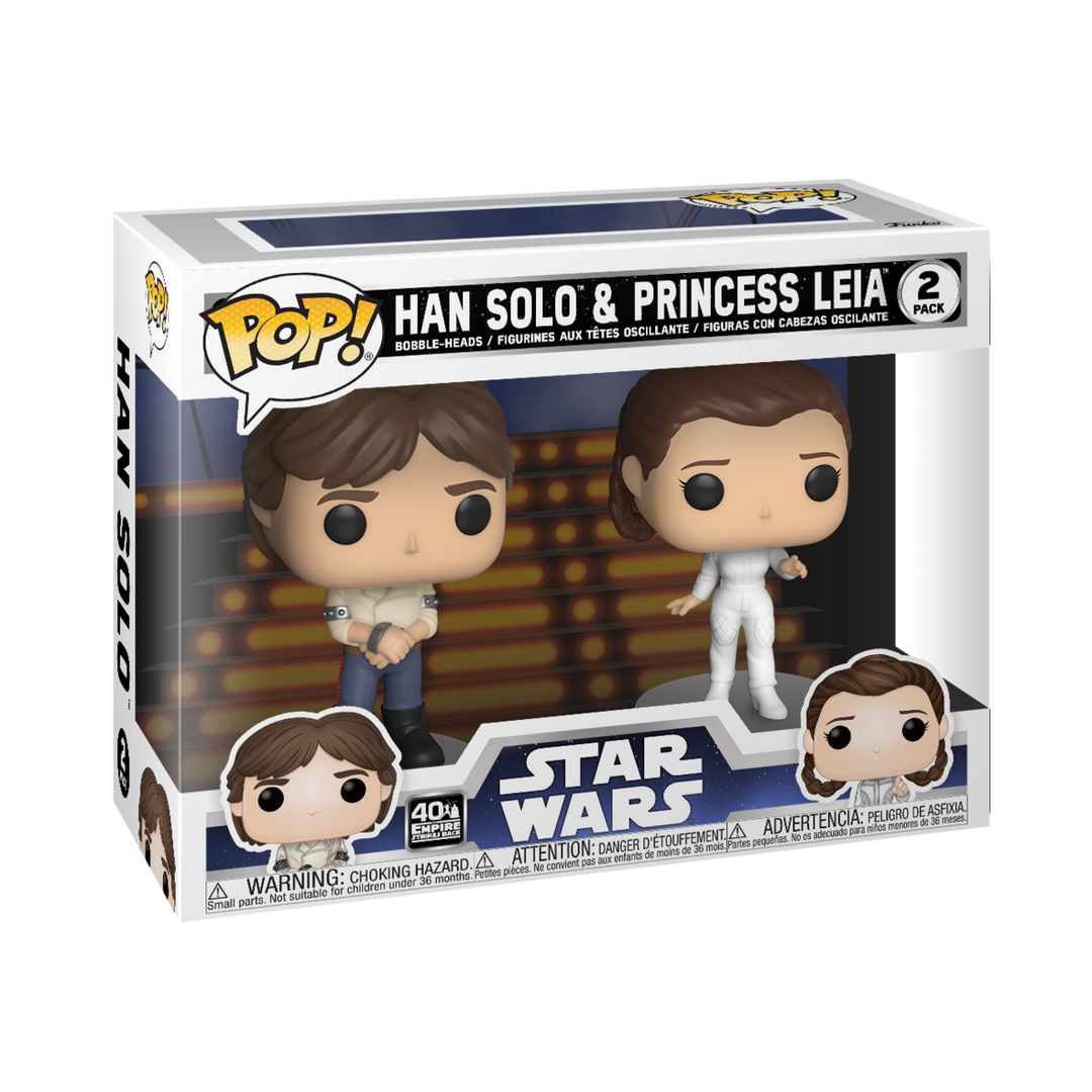 FUNKO Toy Action Figures Pop! 2-Pack Han and Leia