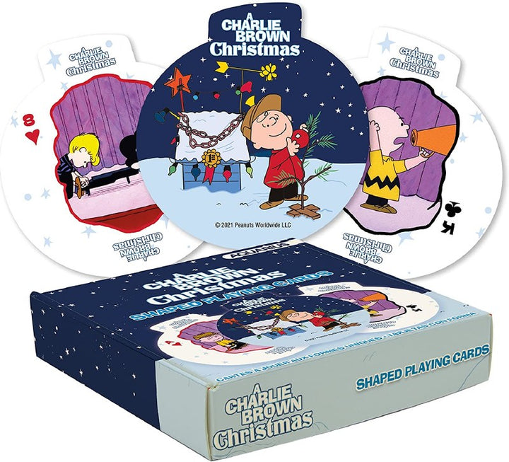 Gama-Go NMR GAMES Charlie Brown Christmas Holiday Shaped Playing Cards
