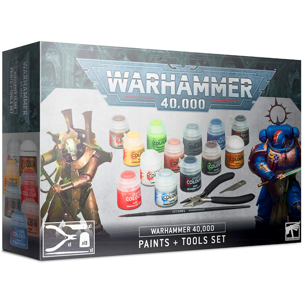 Games Workshop Games Warhammer 40K Paints and Tools Set