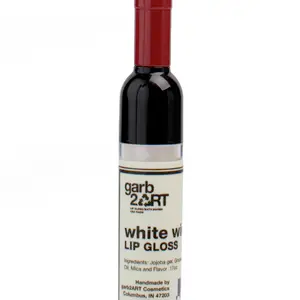 garb2ART Personal Care White Wine Bottle Shaped Lip Gloss