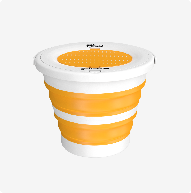 Gel Blaster, LLC Toy Outdoor Fun Add on:  Collapsible Gellet Tub - Orange Gel Blaster