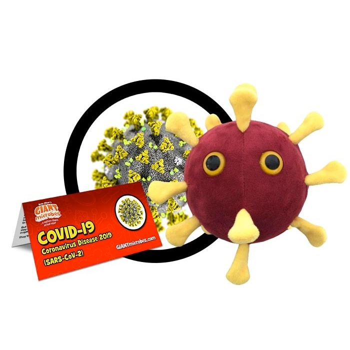 Giantmicrobes PLUSH Coronavirus Covid-19 7" Plush