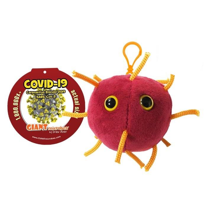 Giantmicrobes PLUSH Coronavirus Covid-19 Keychain