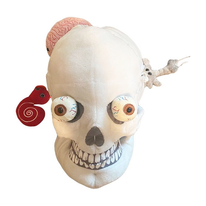 Giantmicrobes Toy Stuffed Plush Deluxe Skull With Minis