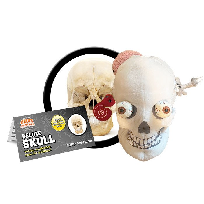 Giantmicrobes Toy Stuffed Plush Deluxe Skull With Minis