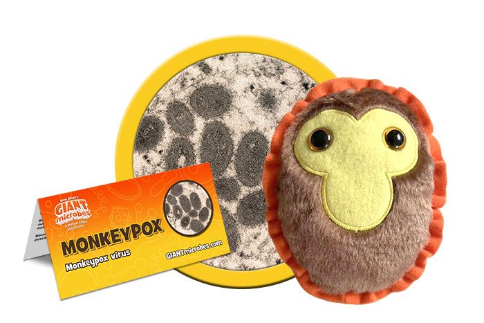 Giantmicrobes Toy Stuffed Plush Giantmicrobes Monkeypox Plush