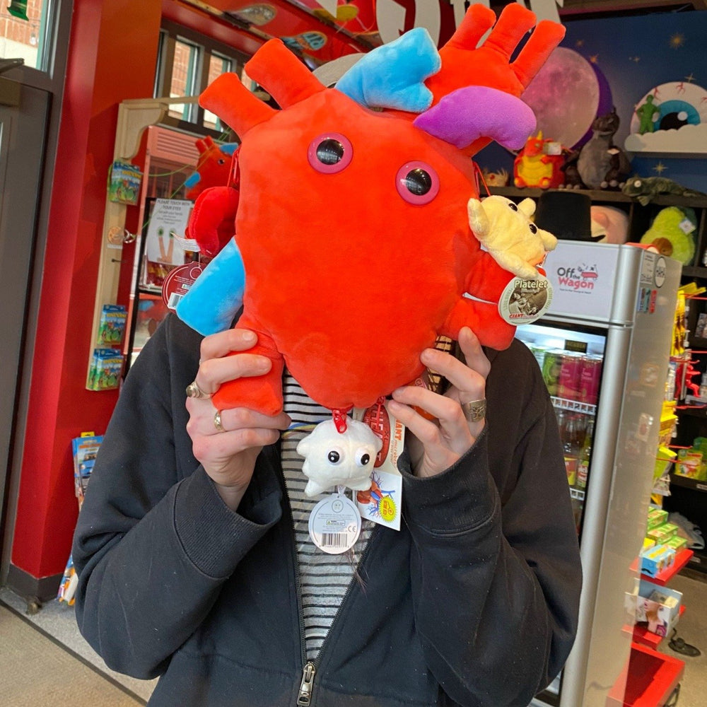 Giantmicrobes Toy Stuffed Plush GM XL Heart with mini Blood Cells