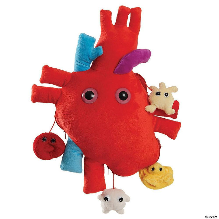 Giantmicrobes Toy Stuffed Plush GM XL Heart with mini Blood Cells
