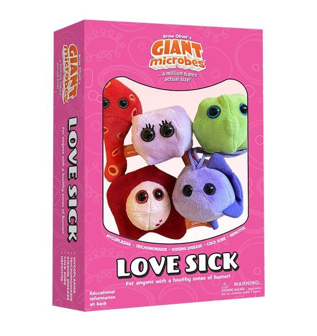 Giantmicrobes Toy Stuffed Plush Love Sick Box