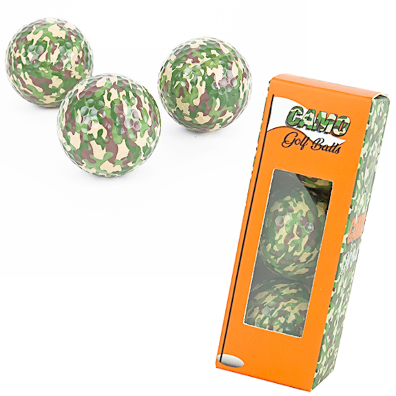 Gift Republic Funny Novelties Camo Golf Balls