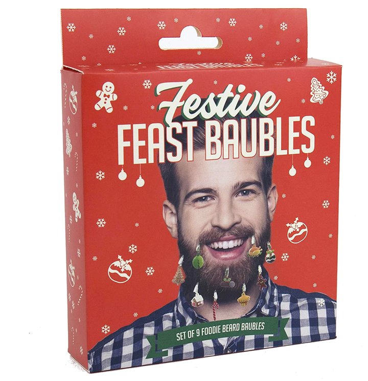 Gift Republic Funny Novelties Festive Feast Baubles - Ornaments for your beard