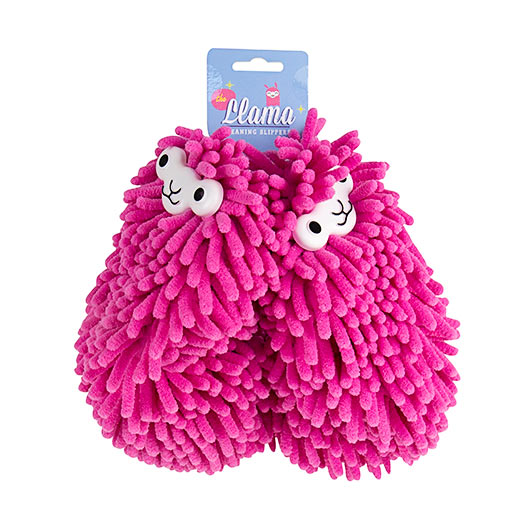 Gift Republic Funny Novelties Llama Cleaning Slippers