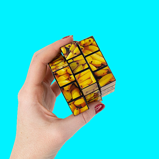 Gift Republic Games Banana Puzzle Cube