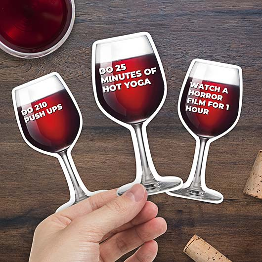 Gift Republic Games Wine Glass Workouts