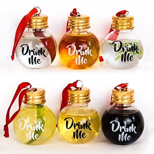Gift Republic Home Decor Festive Boozeball Ornaments - set of 6