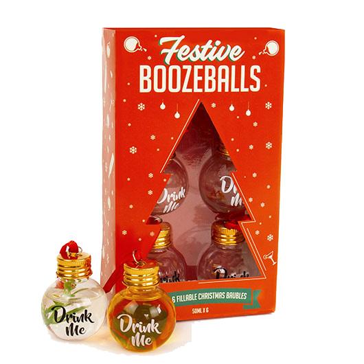 Gift Republic Home Decor Festive Boozeball Ornaments - set of 6